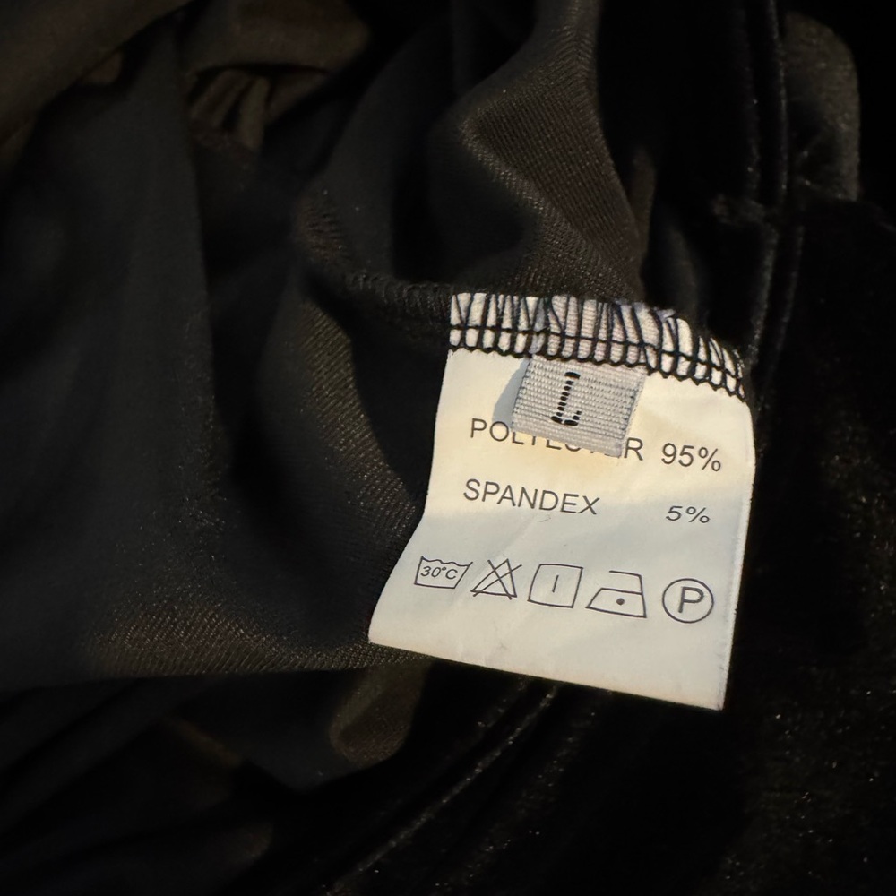 Mesh Velvet Patchwork See Through Side Asymmetric… - image 6